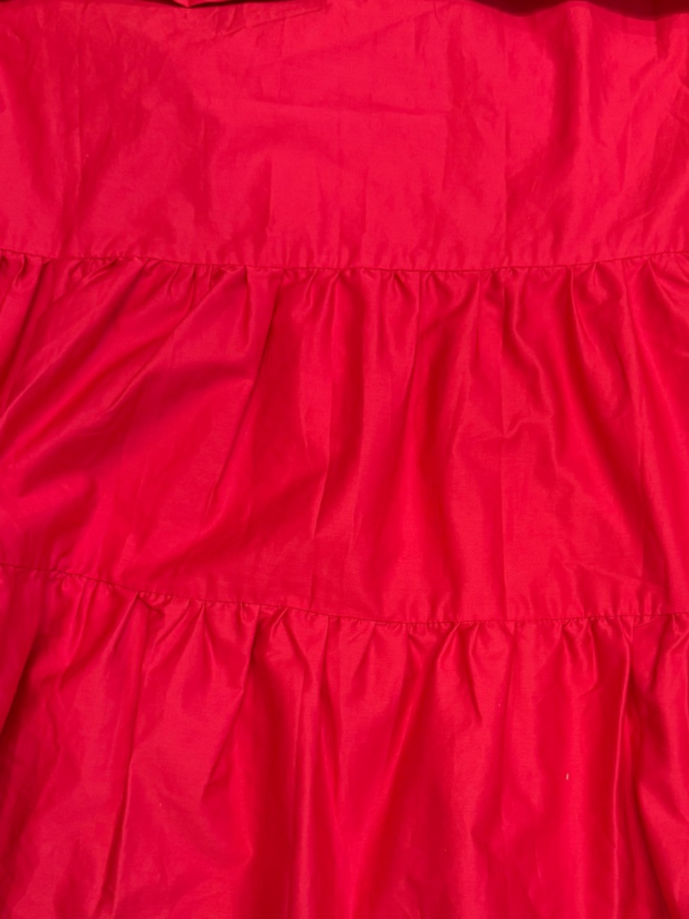 KASIA RUFFLE RED DRESS 100% Cotton Size Small - Picture 10 of 12